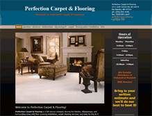 Tablet Screenshot of perfectioncarpet-flooring.com